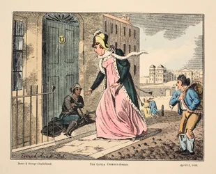 Le petit ramoneur, pub. 1808 (gravure en couleur)